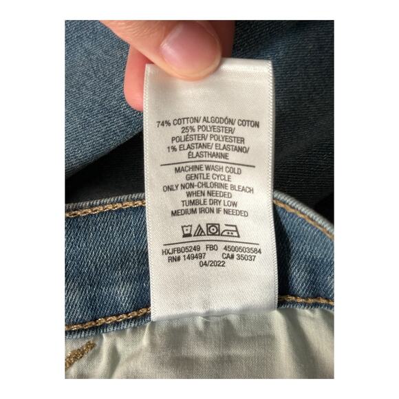 Joe's Jeans straight crop Mid-Rise Distressed Denim size 25 - Picture 6 of 6